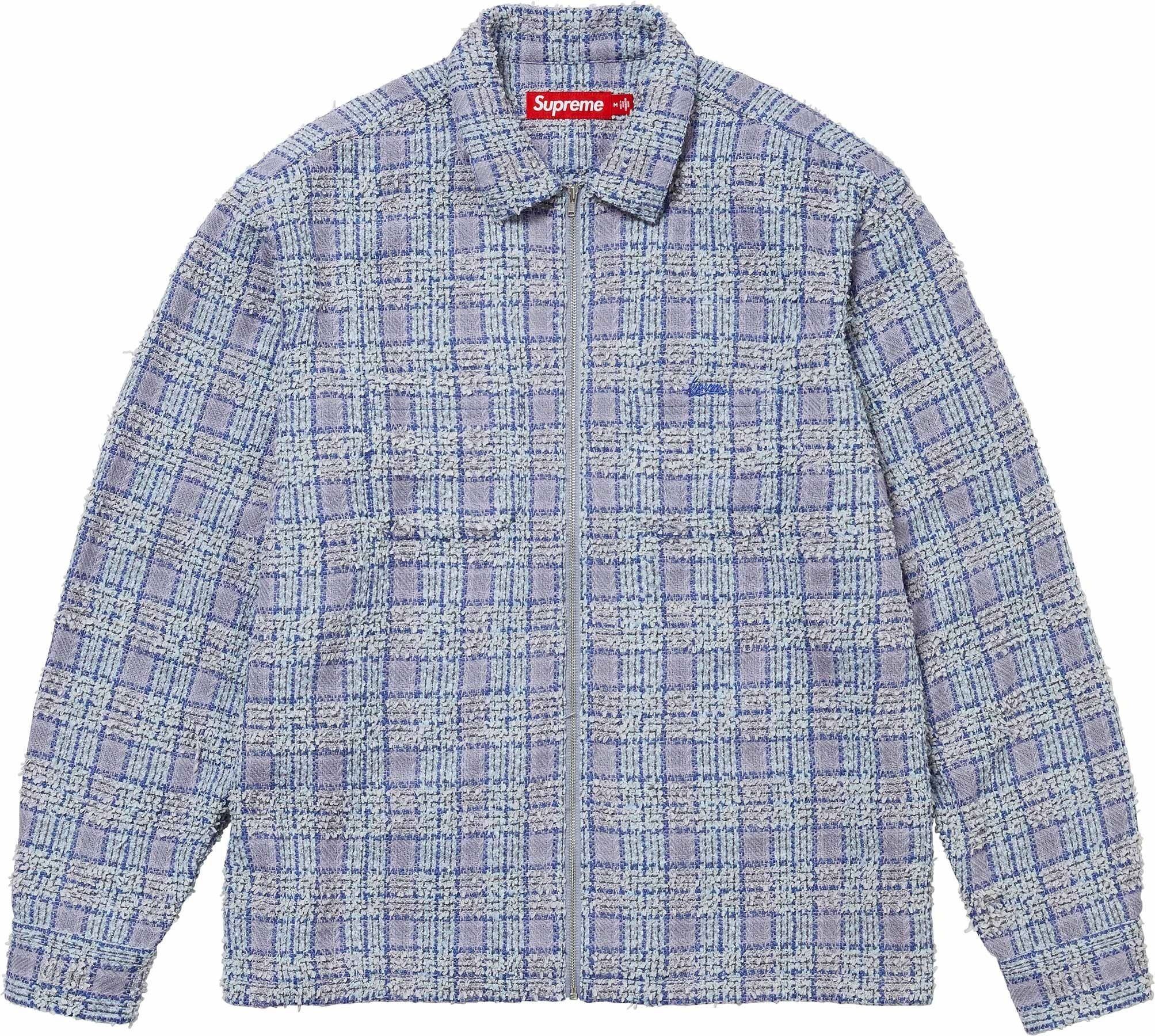 Bouclé Zip Up Shirt view 2
